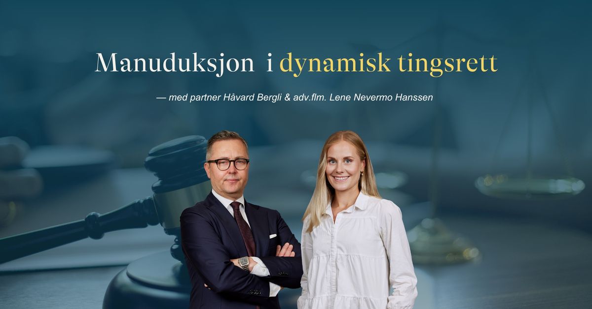 AdeB-dagene: Manuduksjon i dynamisk tingsrett