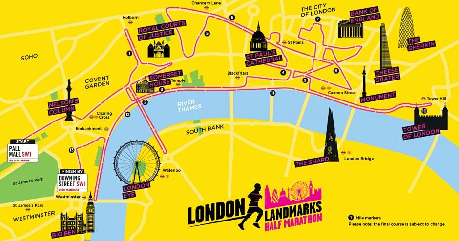 London Landmarks Half Marathon 2021 - Maggie's charity place