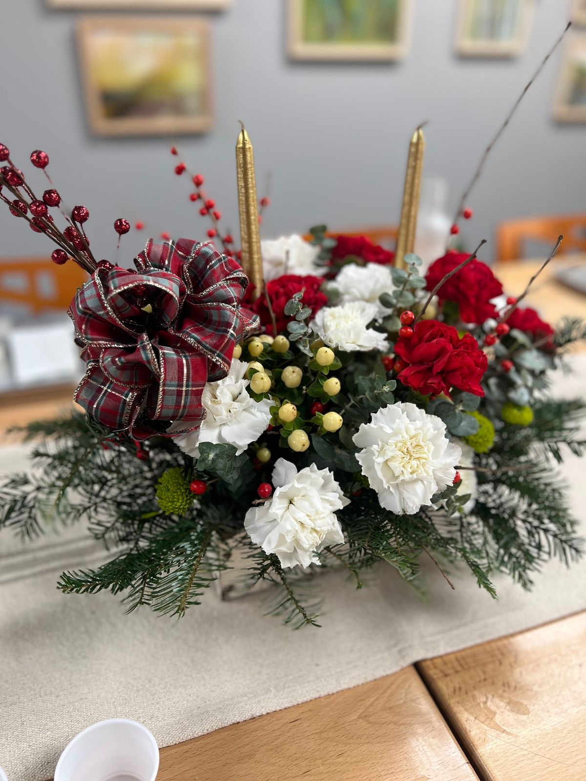 DIY Festive Holiday Arrangement