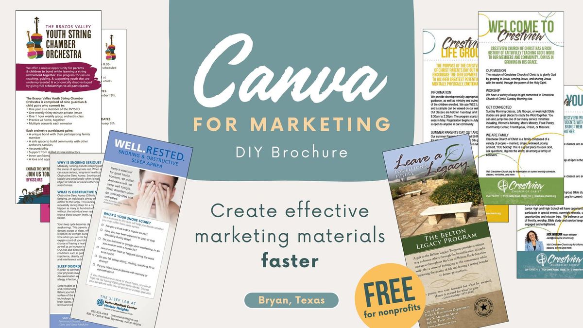 Canva for Marketing: DIY Brochure