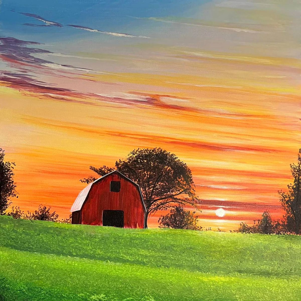 Sunset Barn, a PAINT & SIP EVENT with Lisa