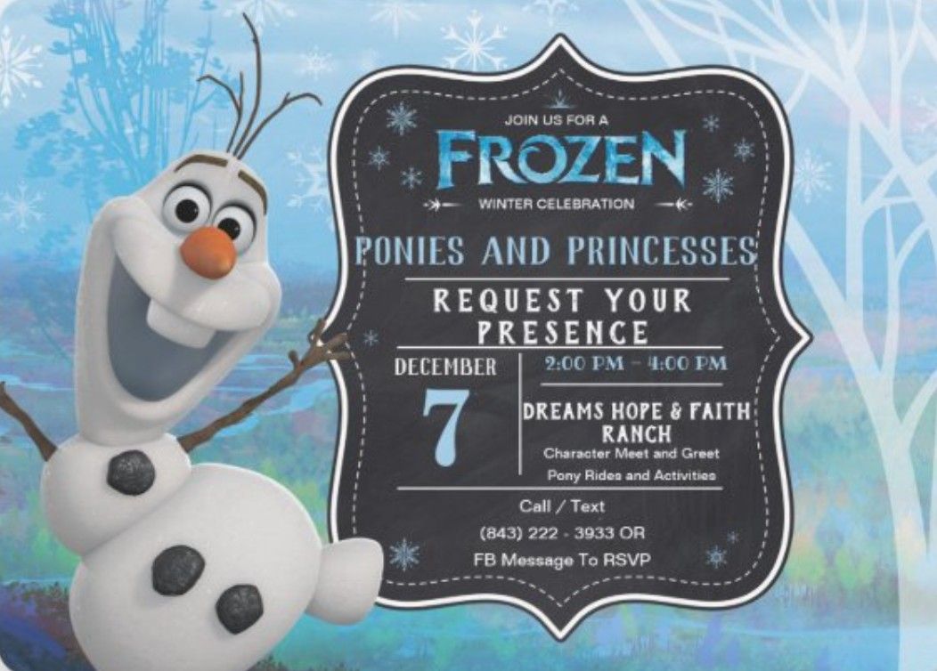 Frozen Winter Celebration of Ponies and Princesses