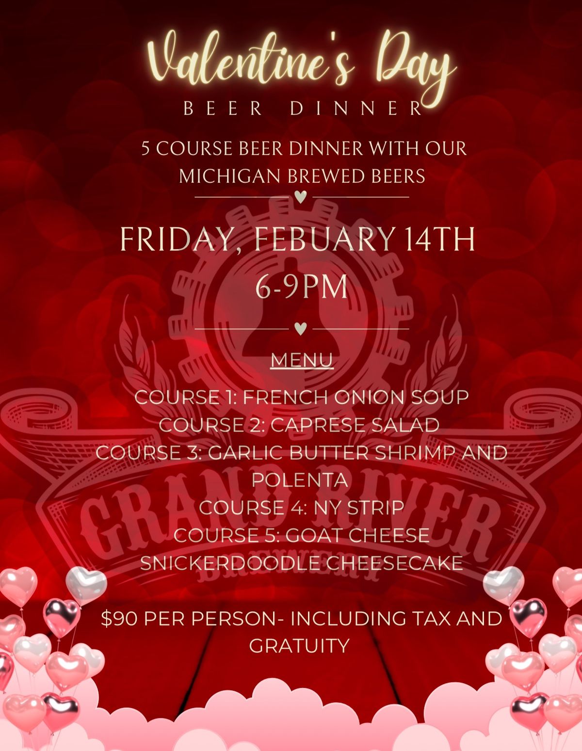 Valentines Day Beer Dinner