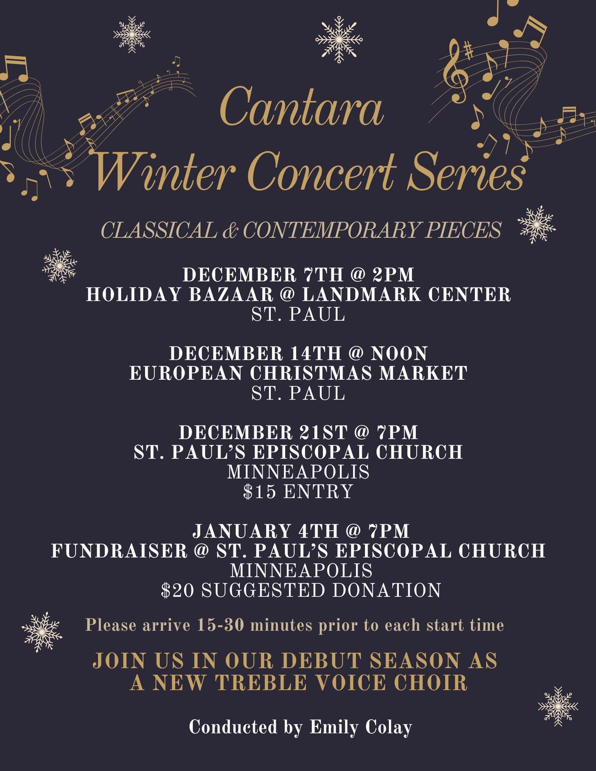 Cantara FUNDRAISER Concert 