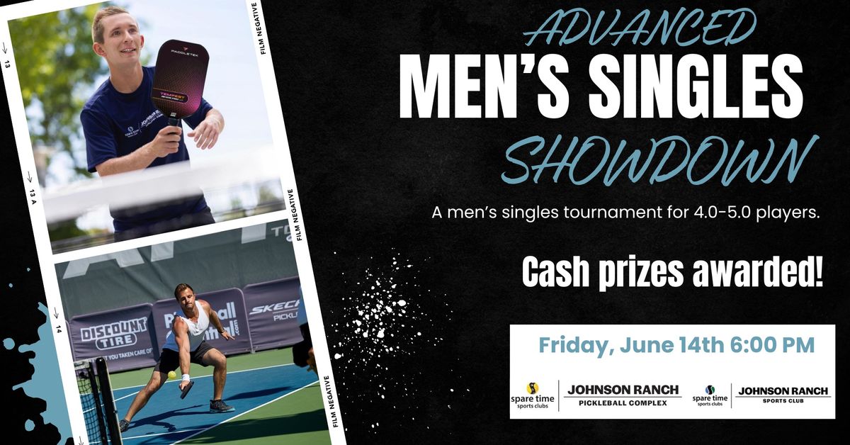 Advanced Men's Singles Pickleball Tournament | Cash prizes awarded! | Non-members welcome