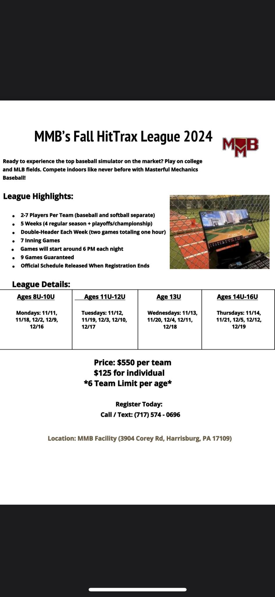 Fall HitTrax League 2024