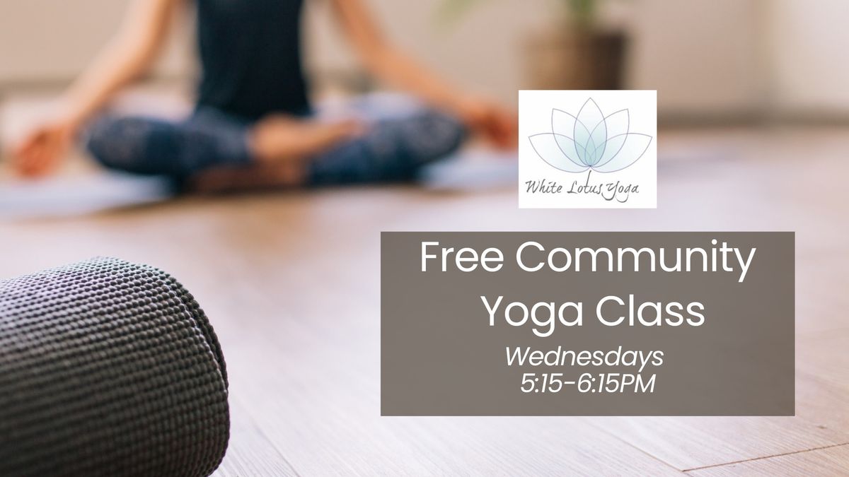 Weekly FREE Yoga Class - Wednesdays at 5:15PM