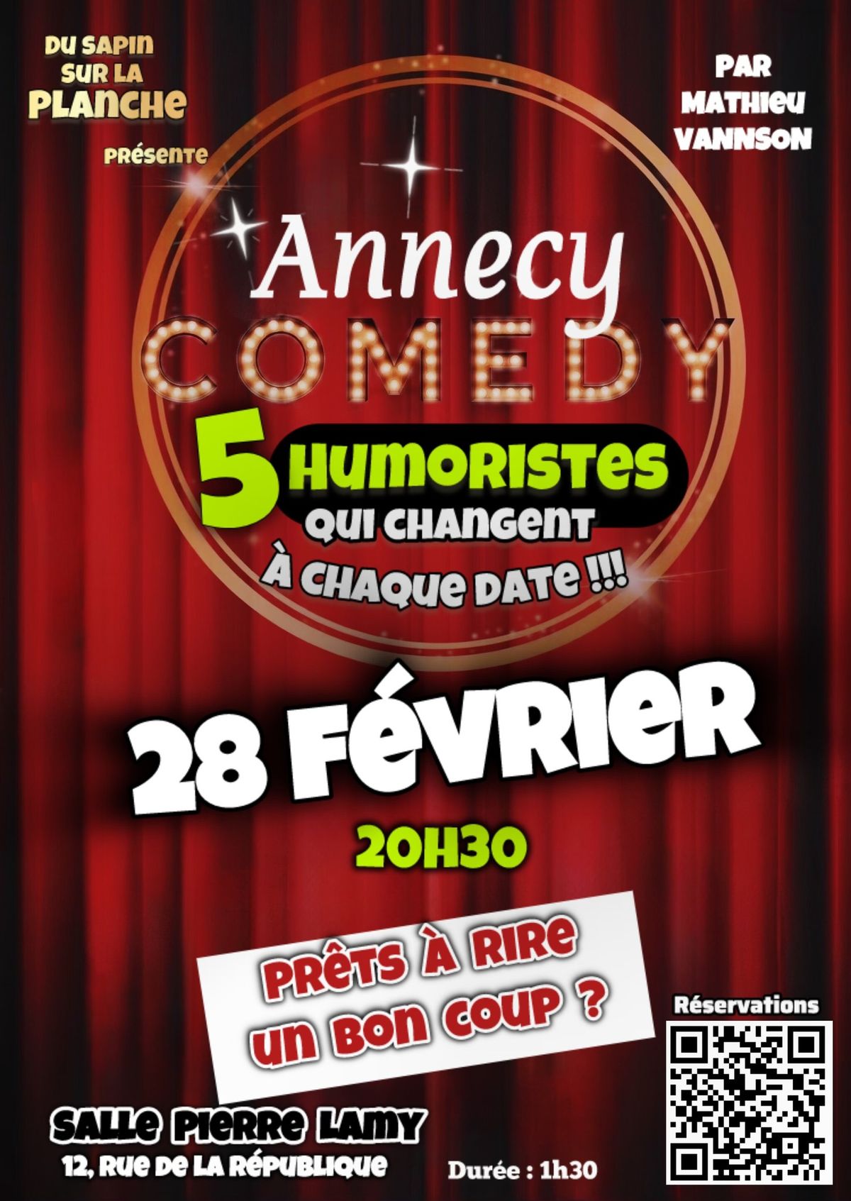 Annecy Comedy : LA soir\u00e9e de l\u2019humour !