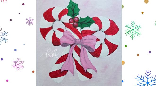 Candy Canes Paint Class - Dec 18