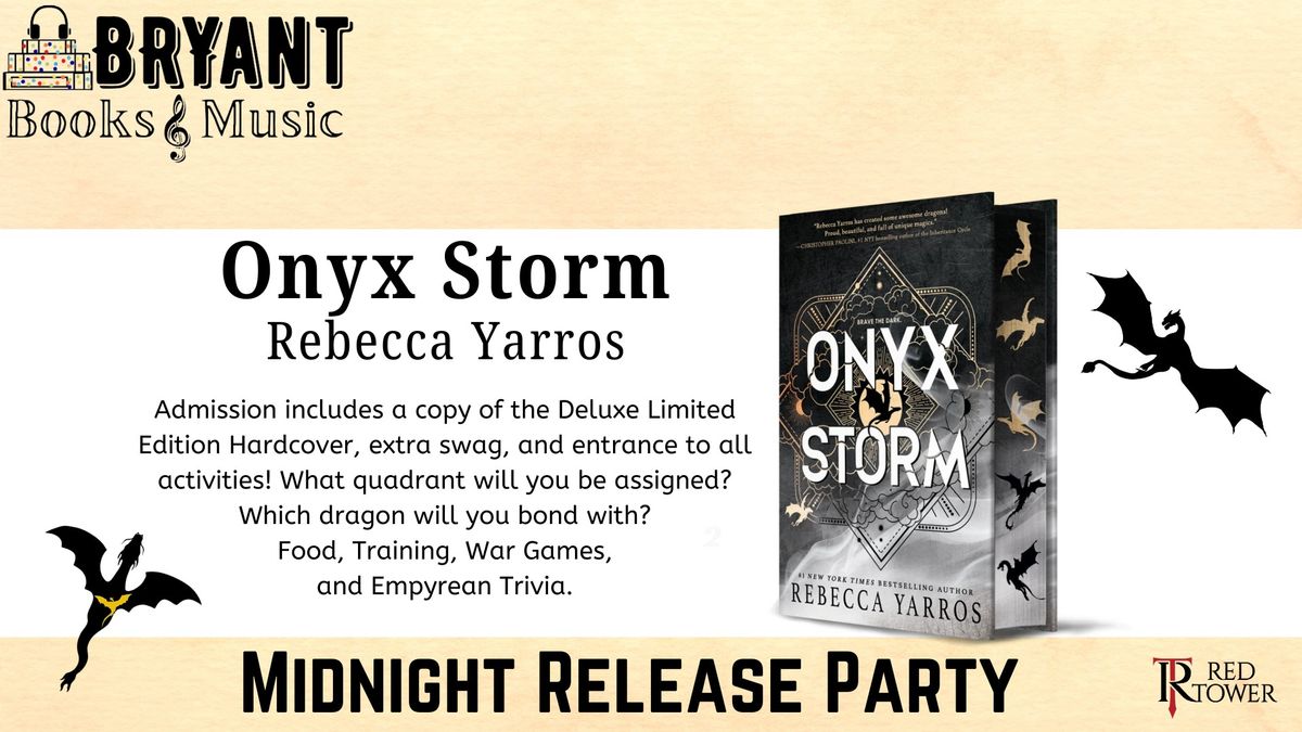 ONYX STORM - Midnight Release Party