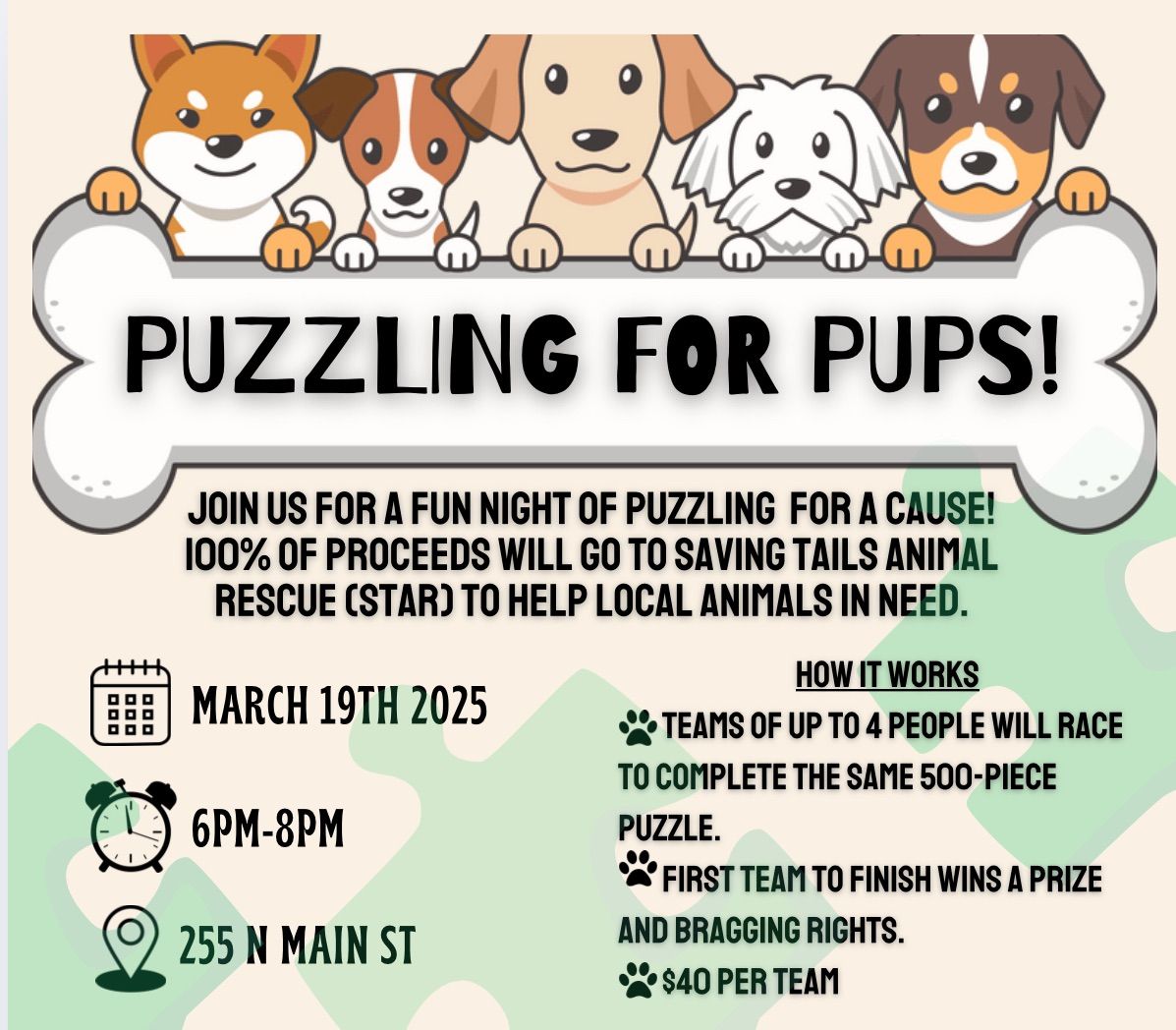 Puzzling for Pups Puzzle Competition