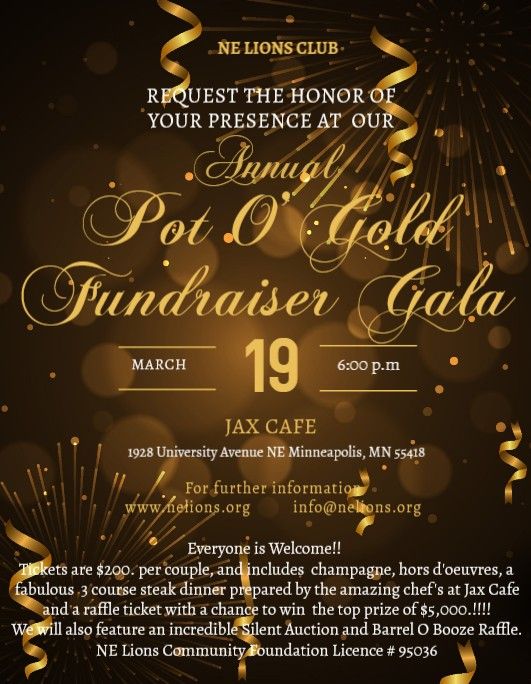 NE Lions Pot O Gold Gala