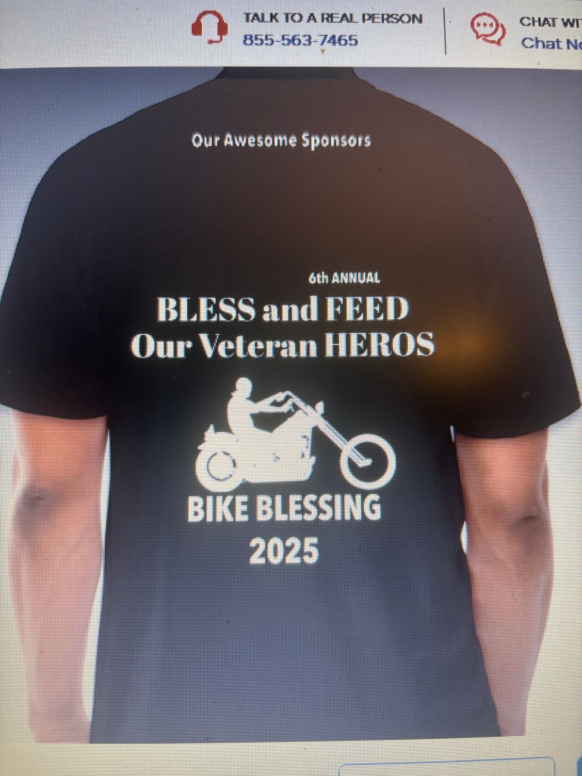 6 annual bless and feed our veterans Bike Blessings