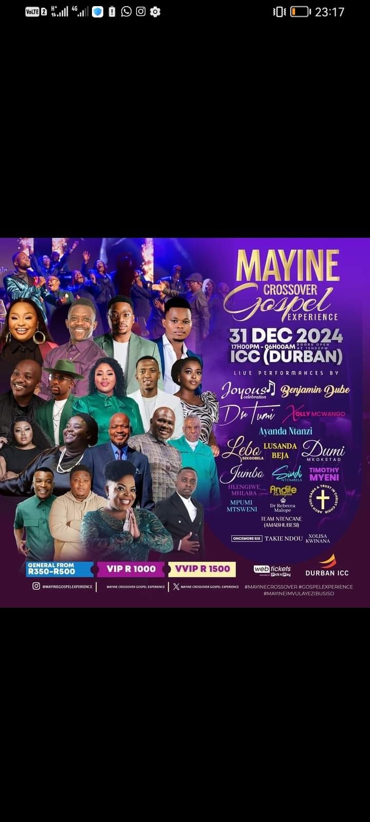 Mayine crossover gospel experience 