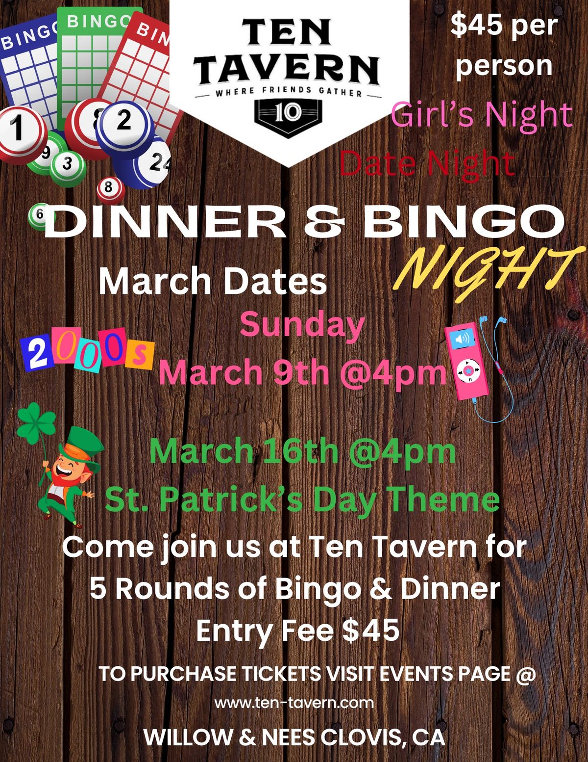 \ud83c\udf89 2000s Bingo Night \u2013 Dress Up & Throw It Back! \ud83c\udfb6