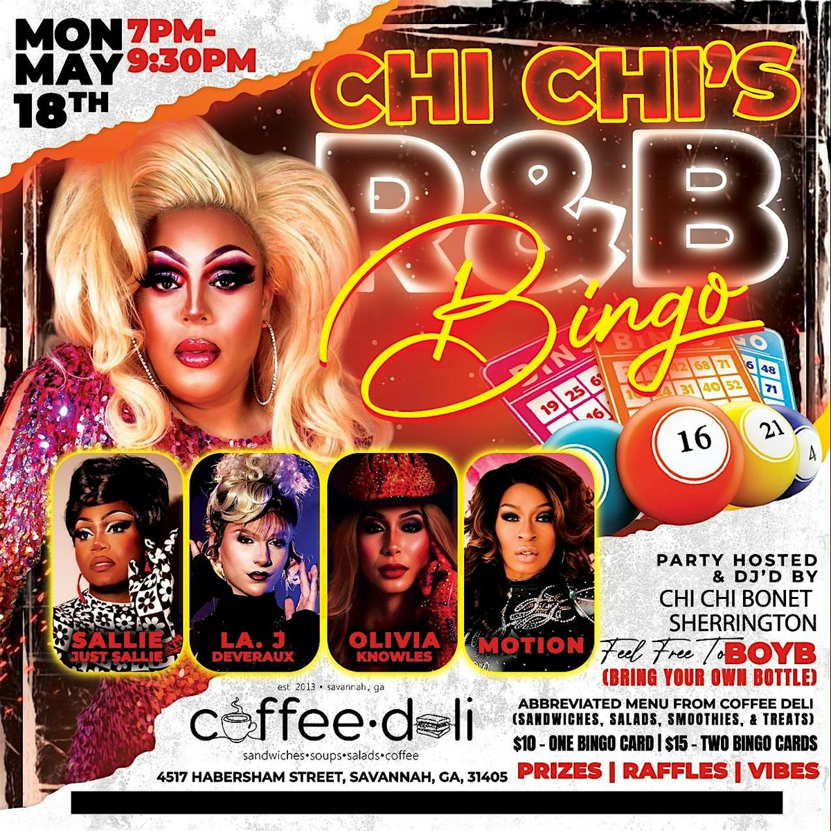 Chi Chi's R&B Bingo