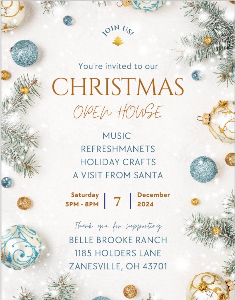 BELLE BROOKE RANCH\u2019S CHRISTMAS OPEN HOUSE