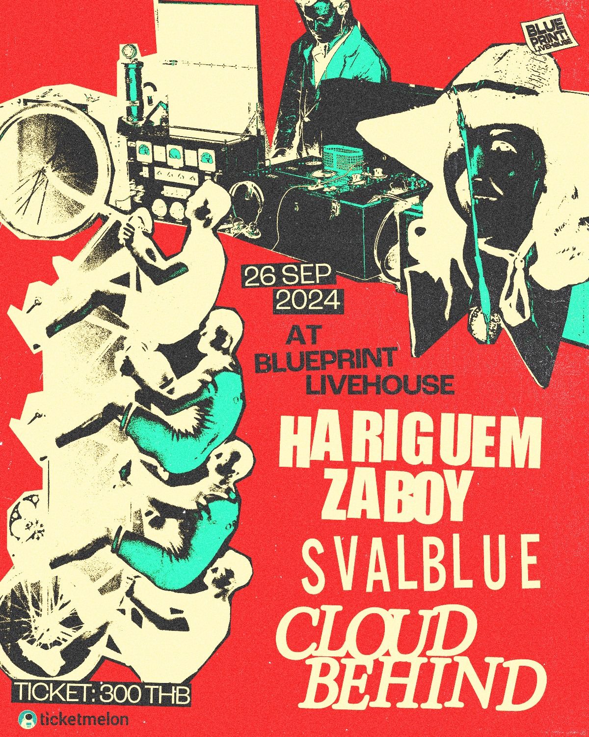 Blueprint Livehouse: Hariguem Zaboy + Svalblue  + Cloud Behind