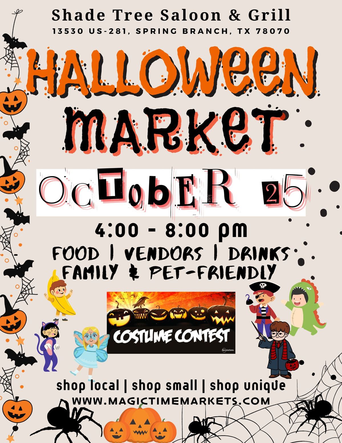 Halloween Market at Shade Tree Saloon & Grill