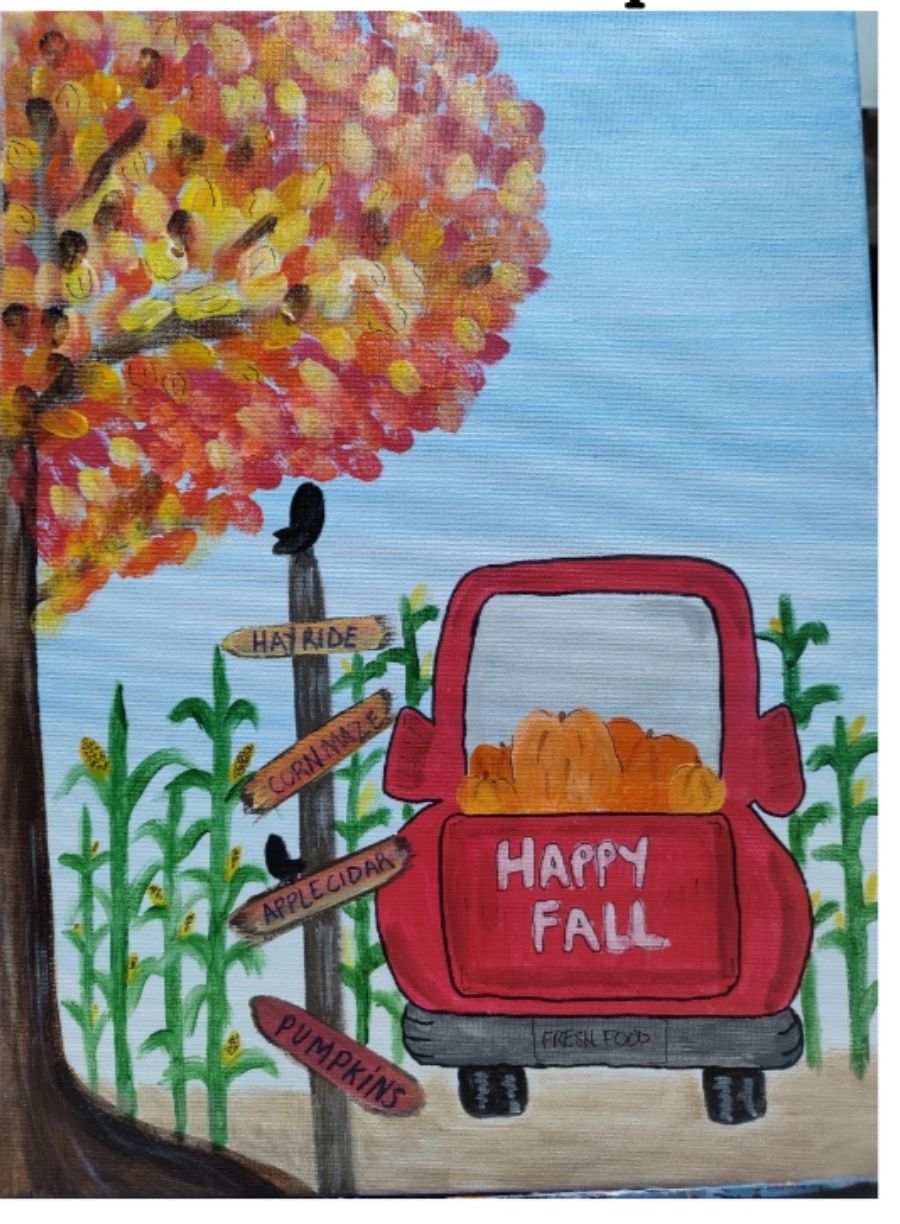 A painting Party - Fall canvas