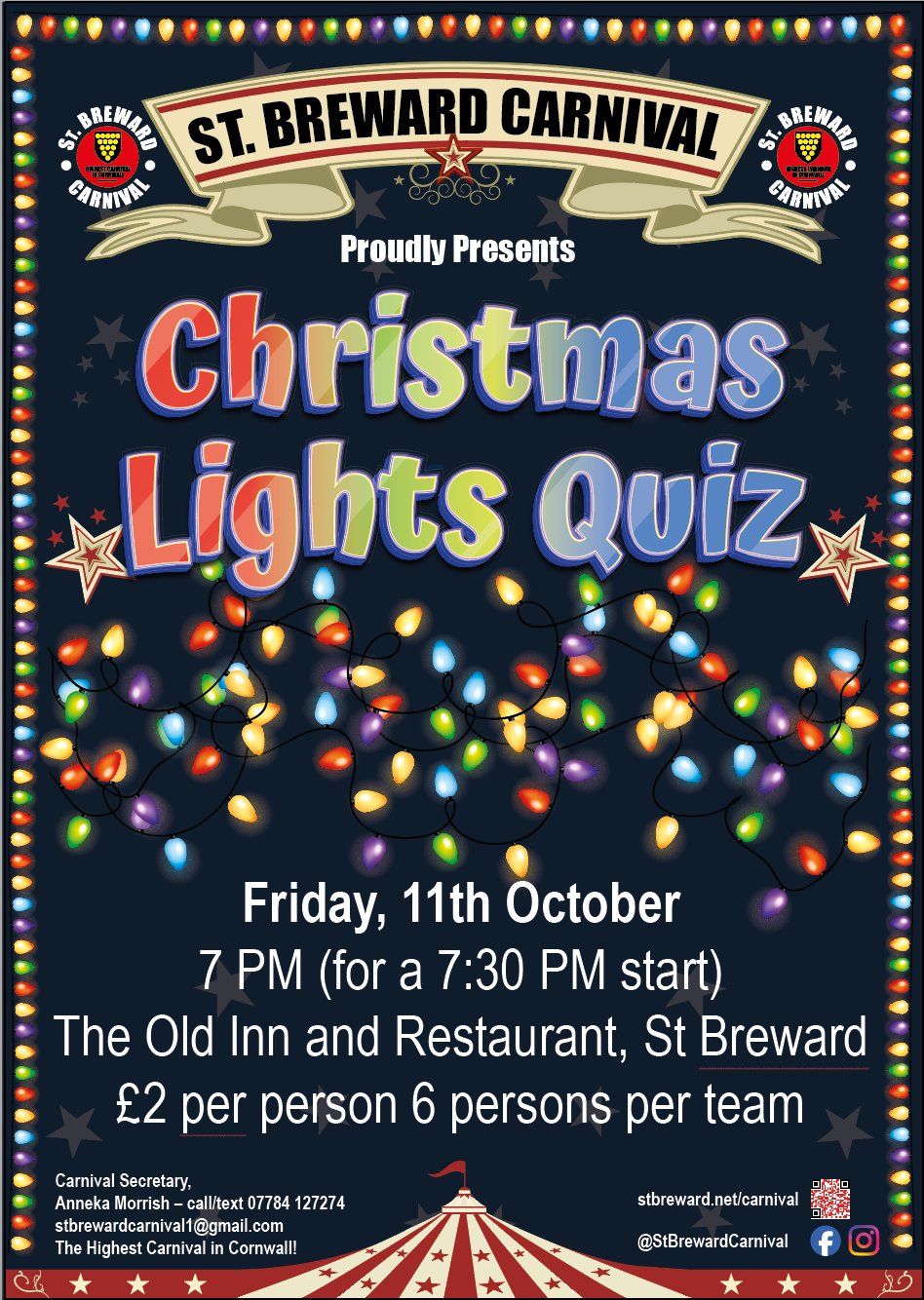 October Quiz for St. Breward Christmas Lights