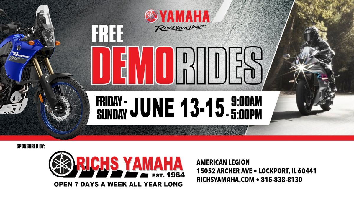 Richs Yamaha - Free Yamaha Demo Truck June 13 - 14 - 15