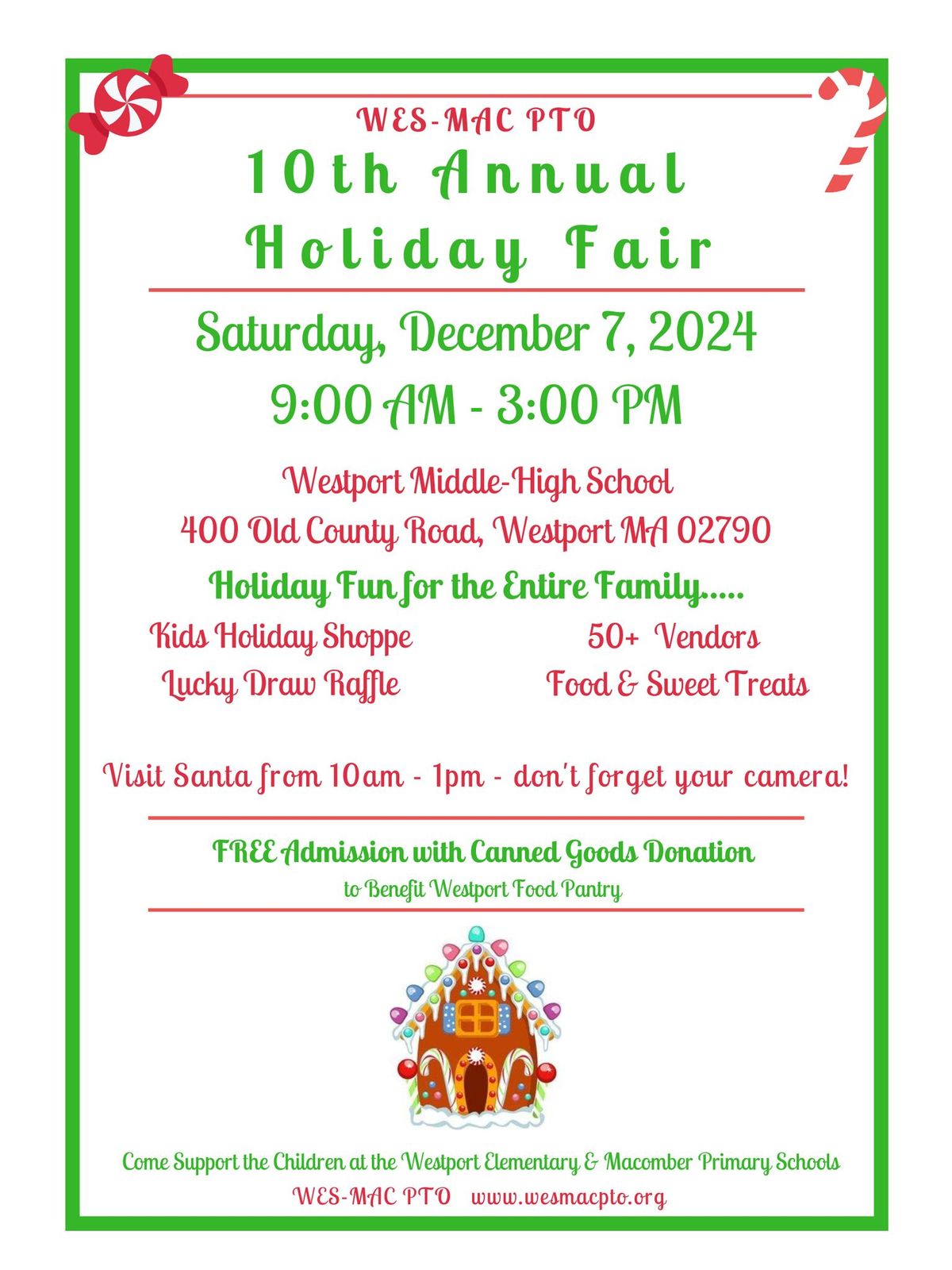 10th Annual WES-MAC PTO Holiday Fair