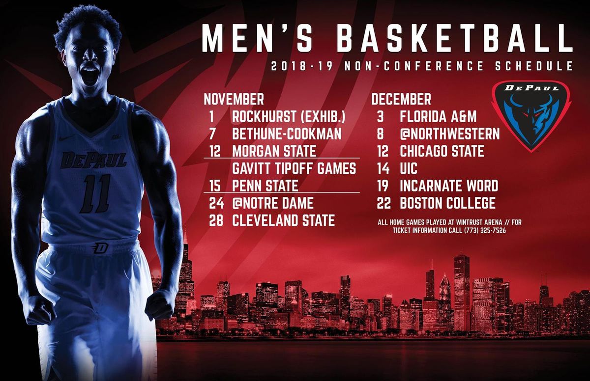 Morgan State Bears at DePaul Blue Demons Mens Basketball
