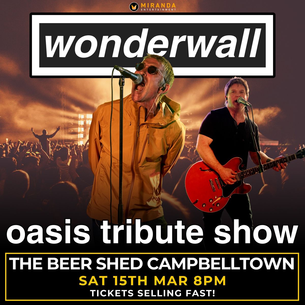 THE BEER SHED CAMPBELLTOWN | WONDERWALL OASIS TRIBUTE SHOW