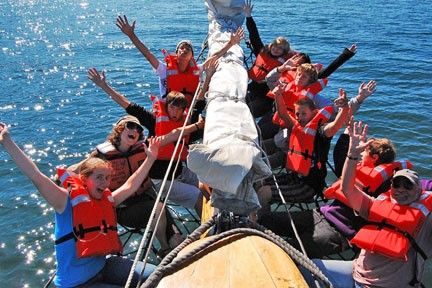 Sailing the Sound on Adventuress - Tacoma departure