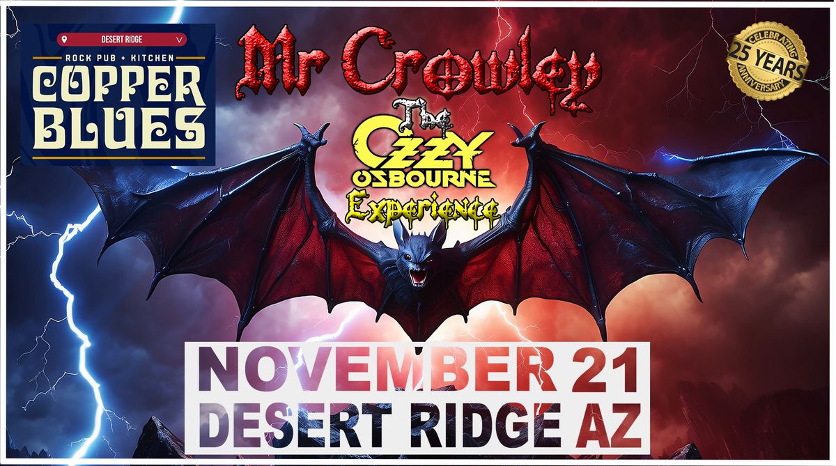 Copper Blues Live presents Mr Crowley's Ozzy Experience