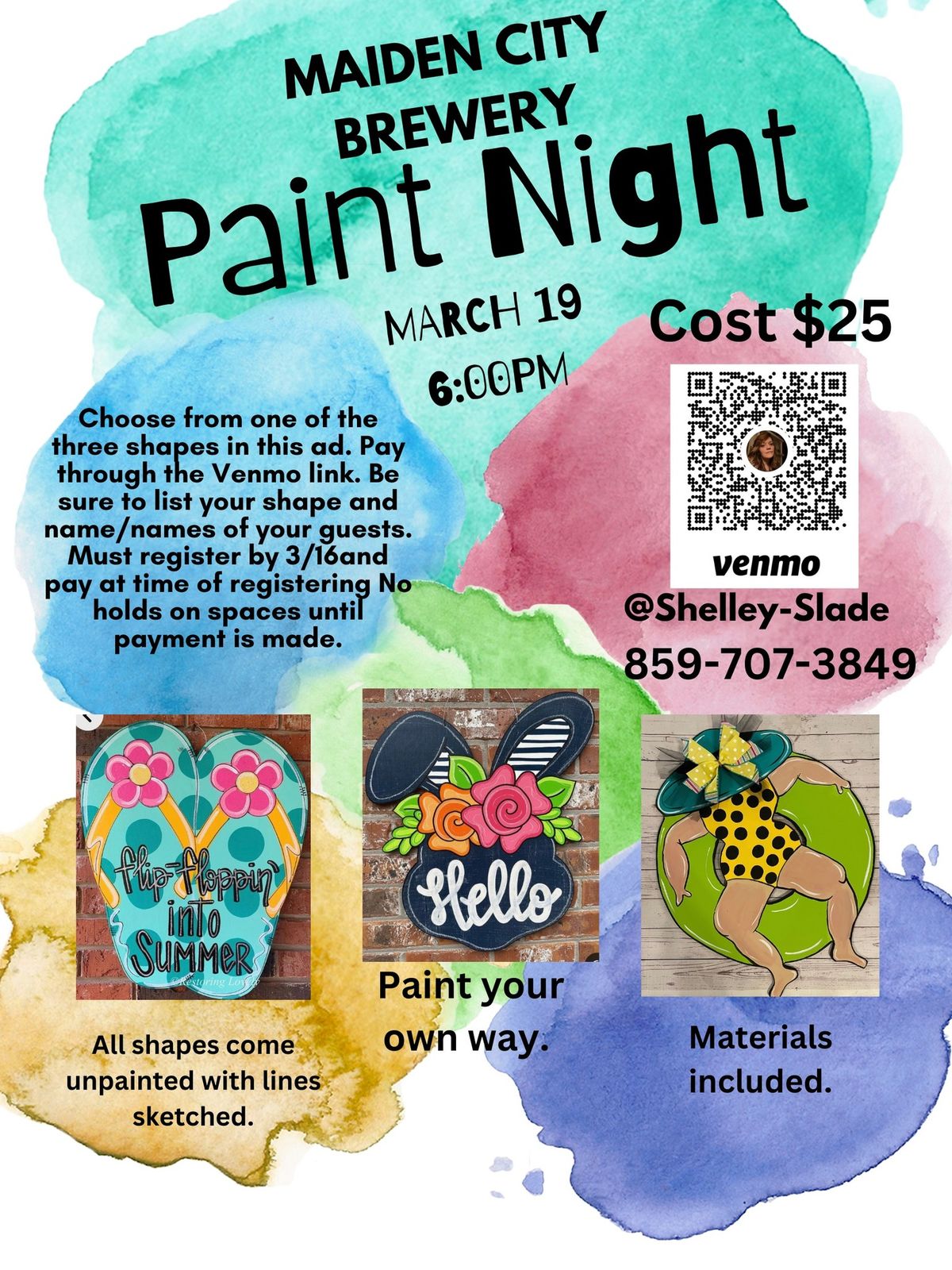 Maiden City Brewery Paint Night