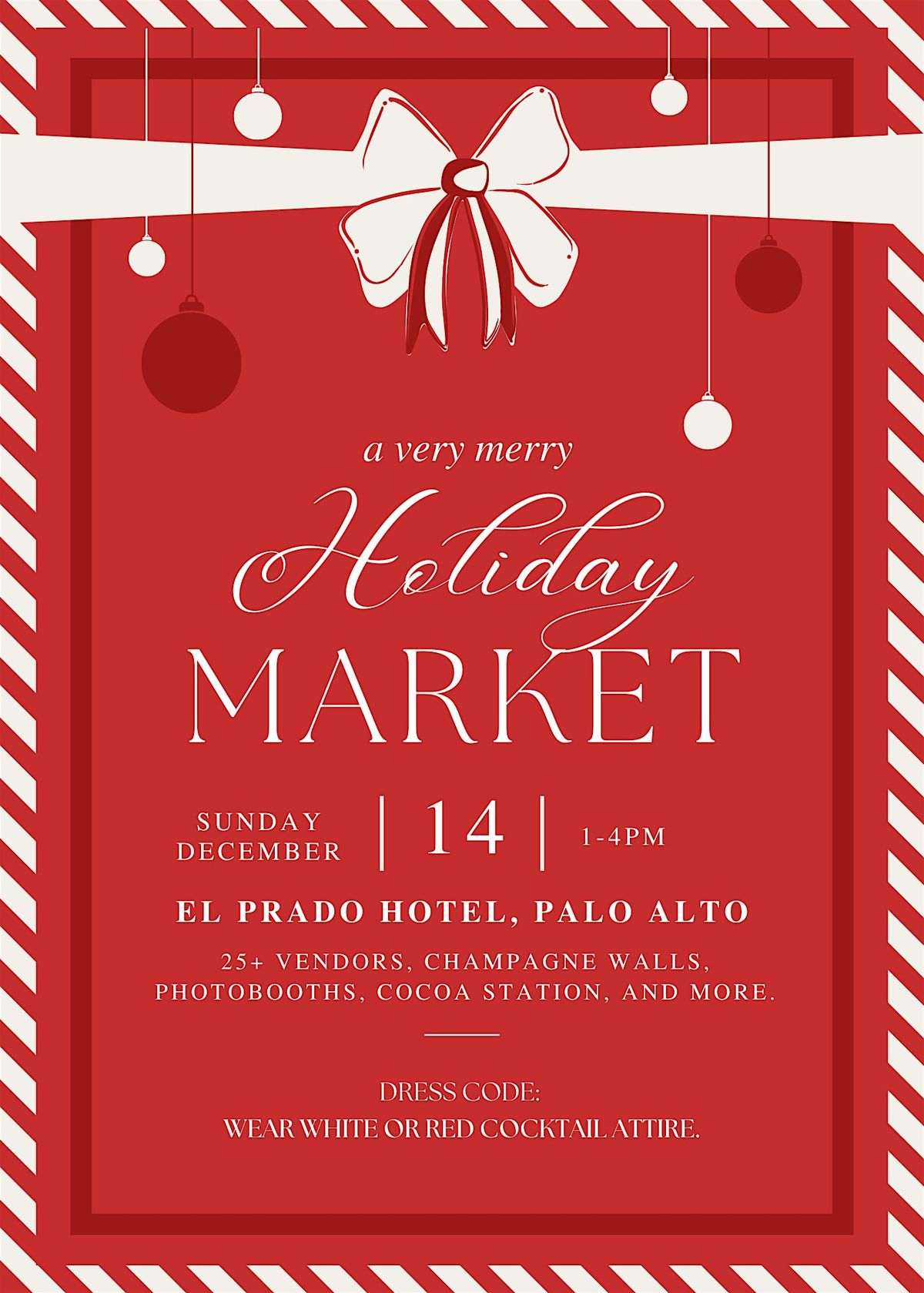 Holiday Market at El PRADO Hotel, Palo Alto