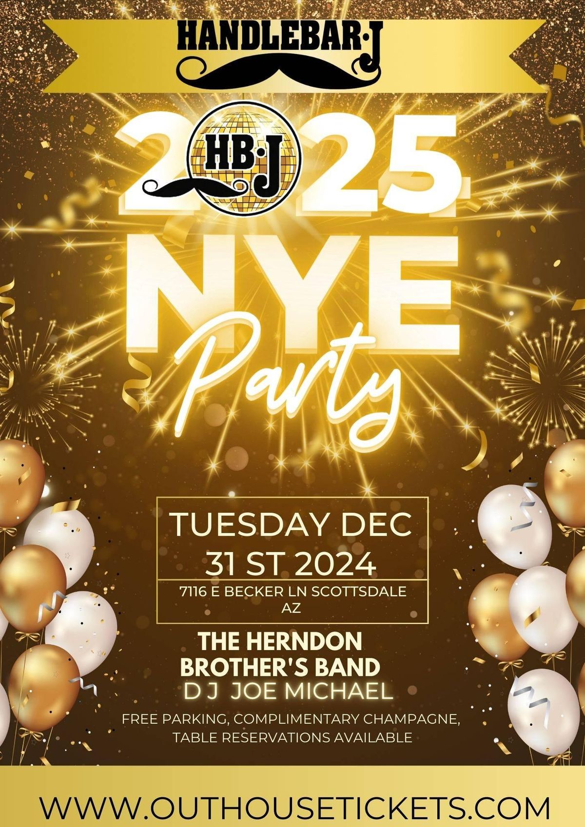 New Year's Eve 2024 w\/ The Herndon Brothers and Dj Joe Michael 