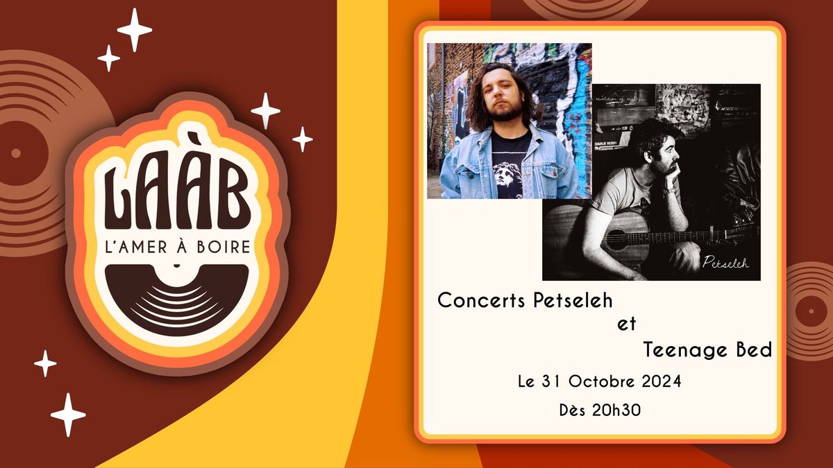 Concerts : Petseleh et Teenage Bed 