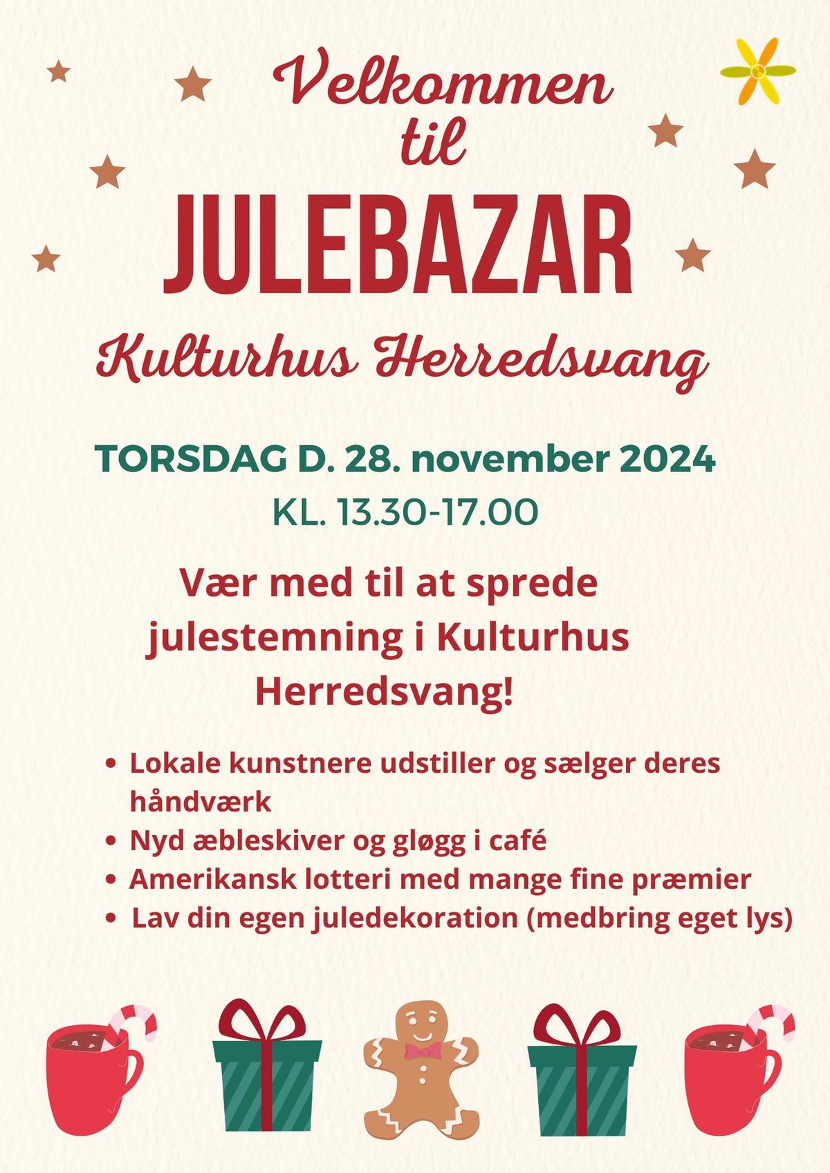 Julebazar i Kulturhus Herredsvang 