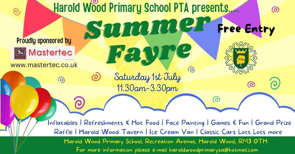 Harold Wood Primary School PTA Summer Fayre 