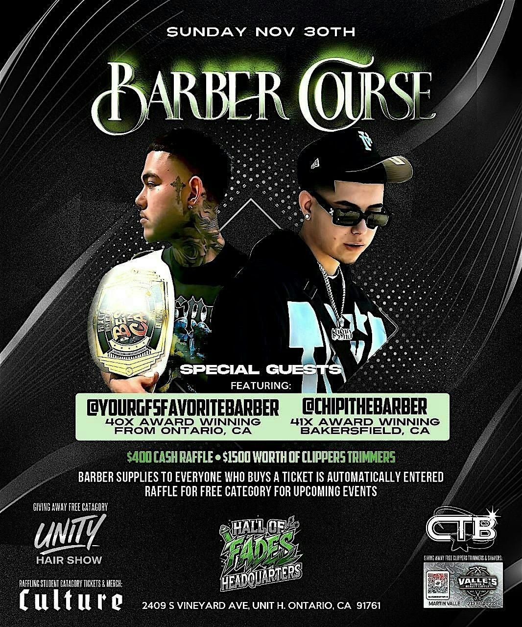 Award-winning Barber course