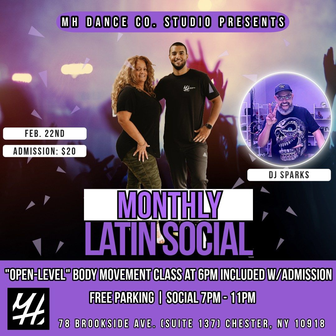 MH Dance Co. - Monthly Latin Social! (Salsa Class Included!)