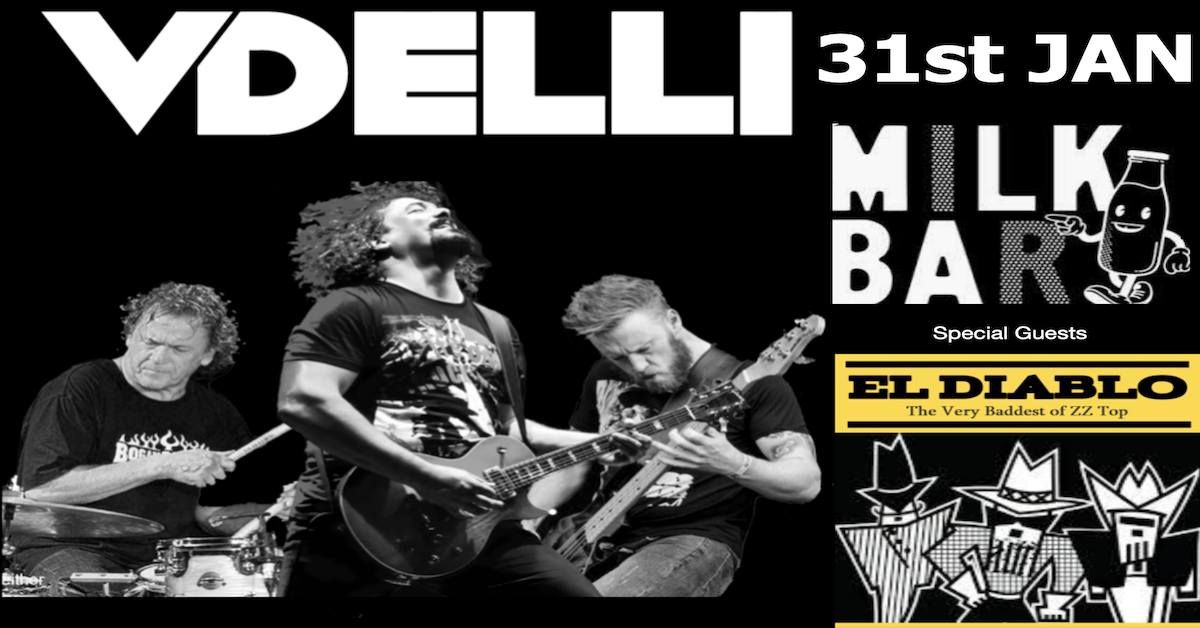 VDELLI play Milk Bar with support EL DIABLO