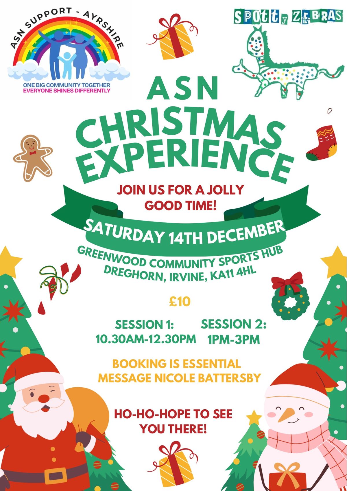 \u203c\ufe0f FULLY BOOKED\u203c\ufe0f   ASN CHRISTMAS EXPERIENCE