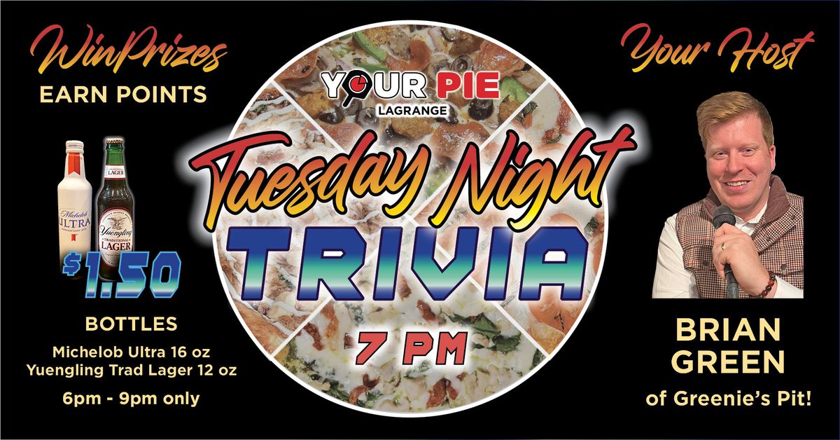 Team Trivia Every Tuesday Night