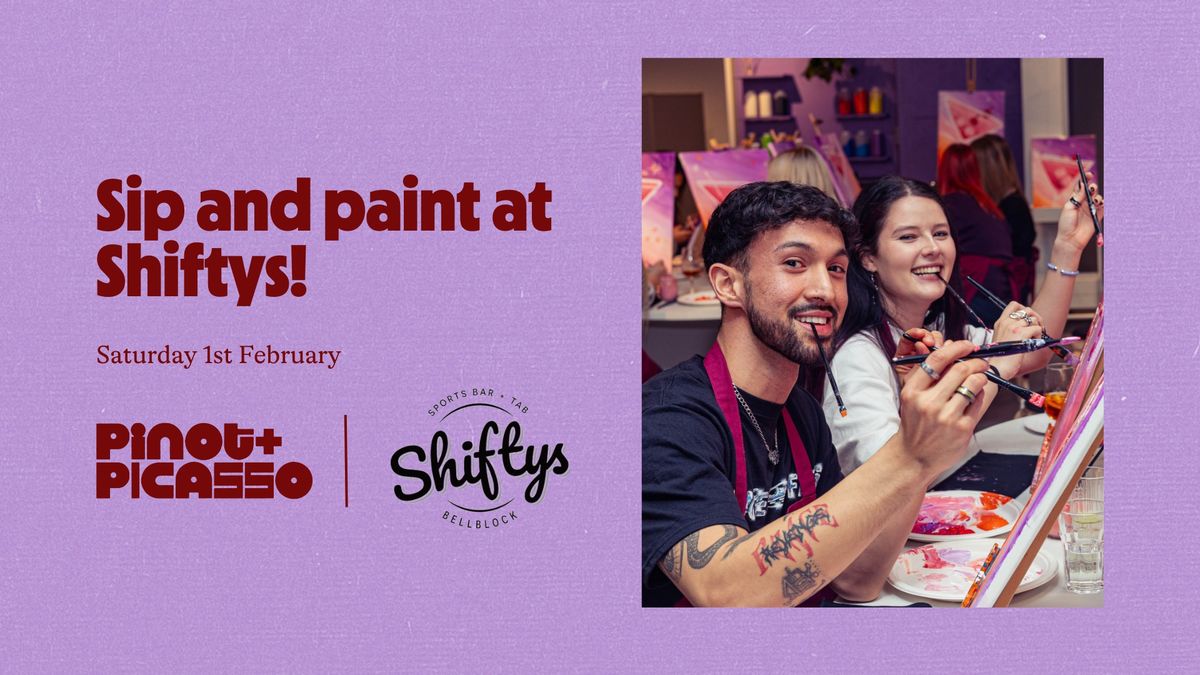 Sip and paint at Shiftys