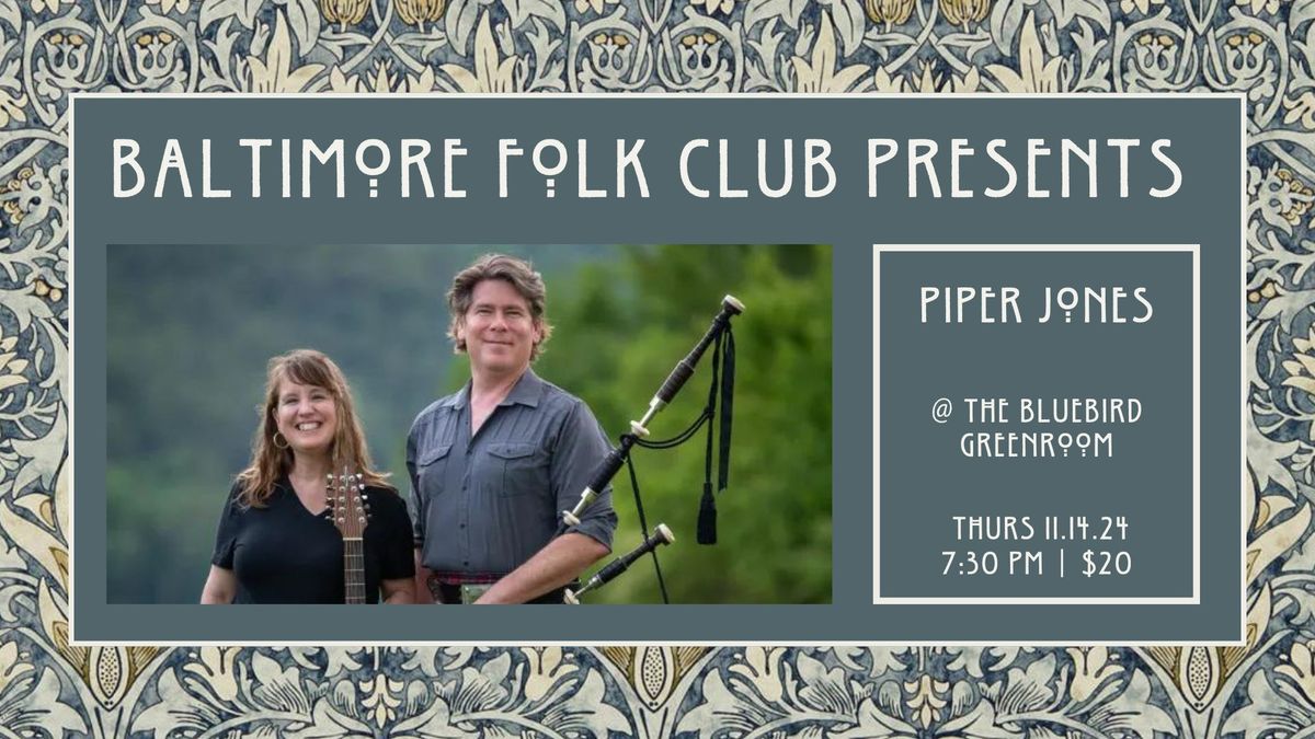 Baltimore Folk Club Presents: Piper Jones