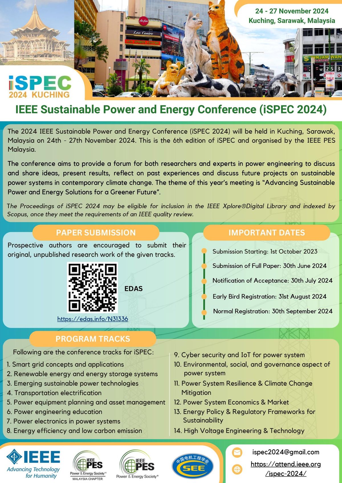 2024 IEEE Sustainable Power and Energy Conference (iSPEC 2024)