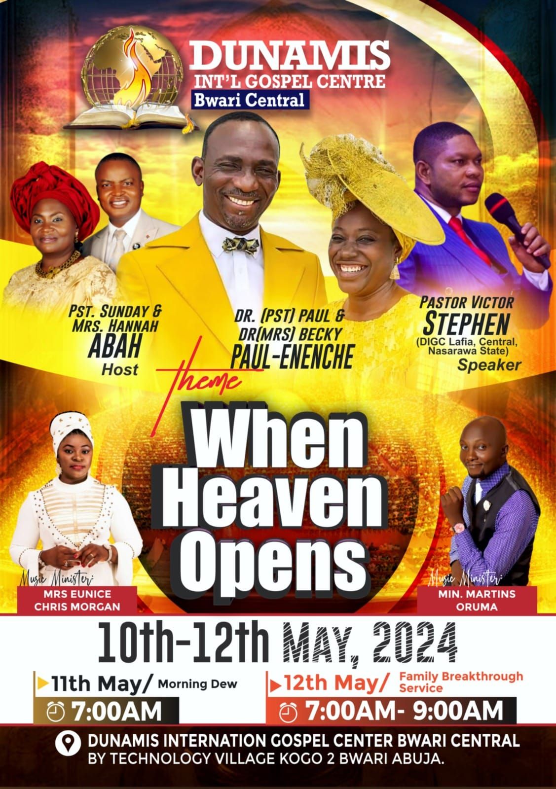 Dunamis International Gospel Centre Bwari Central,FCT Abuja Nigeria. Present "When Heaven Opens" 