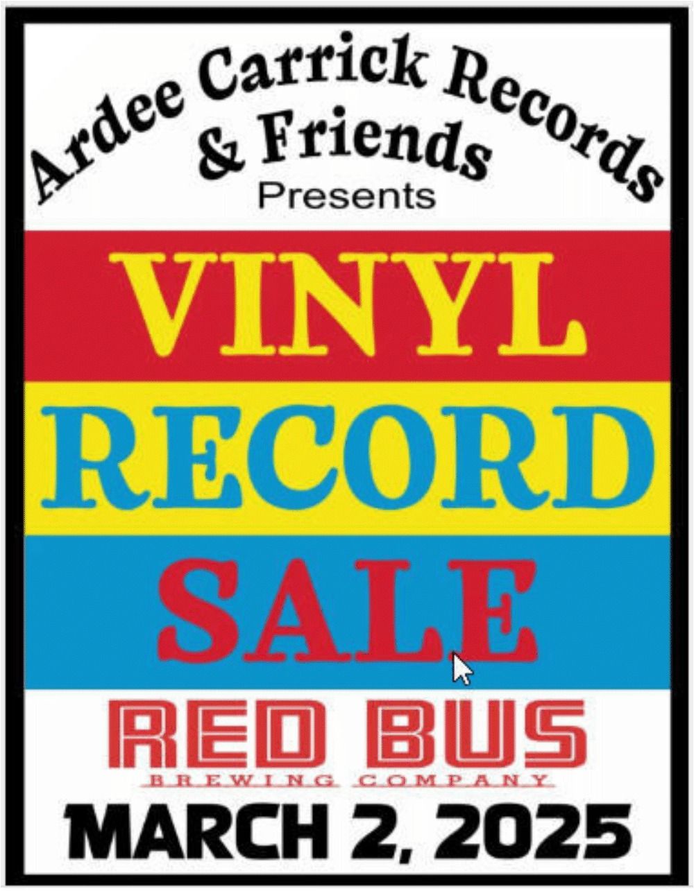 FOLSOM RECORD SHOW AT RED BUS