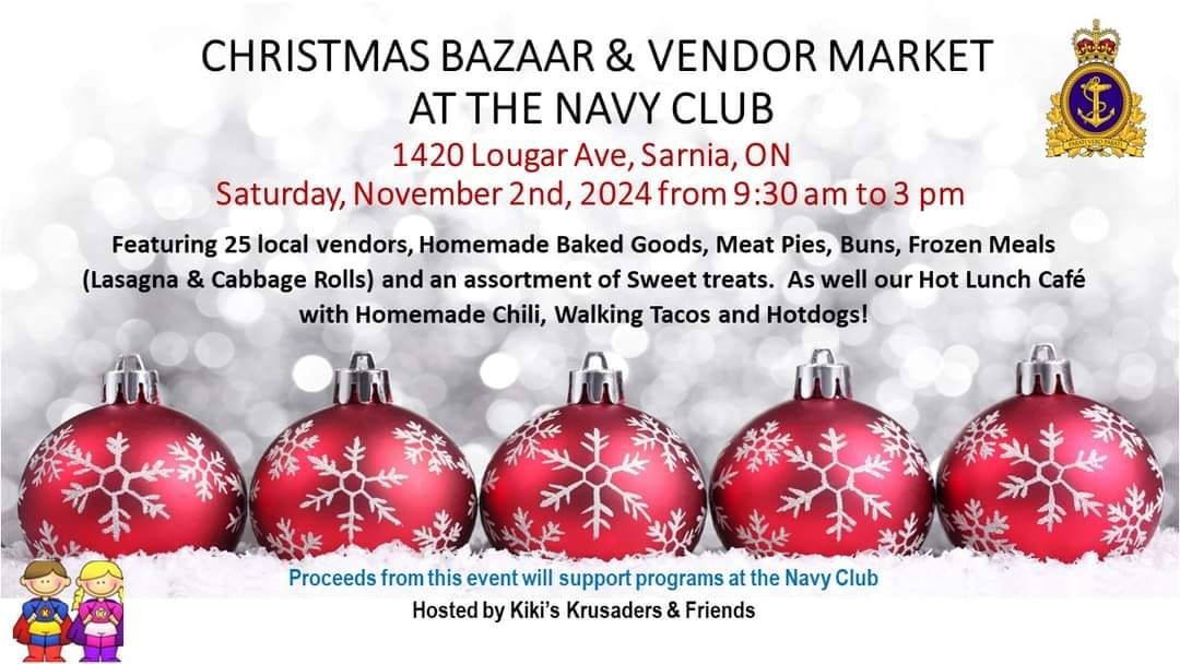 2024 Christmas Bazaar & Vendor Market at the Navy Club