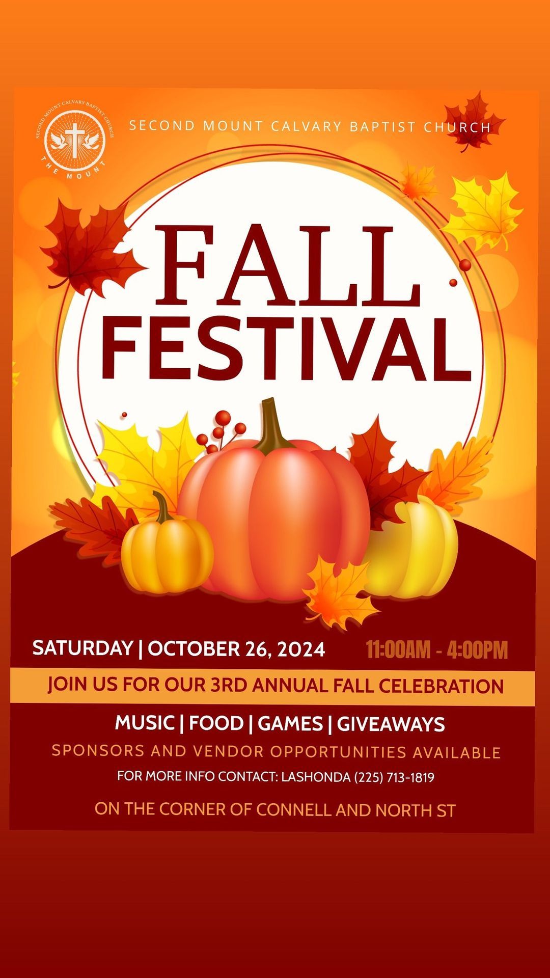 Second Mount Calvary Baptist Church Fall Festival