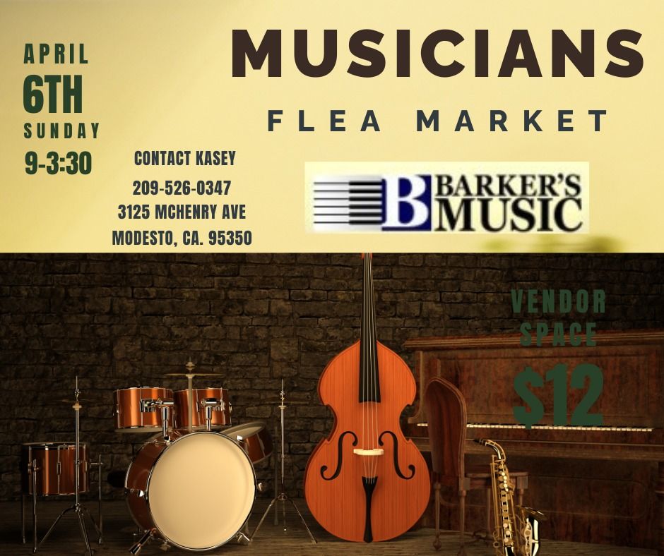 Barker's Music annual musicians flea market